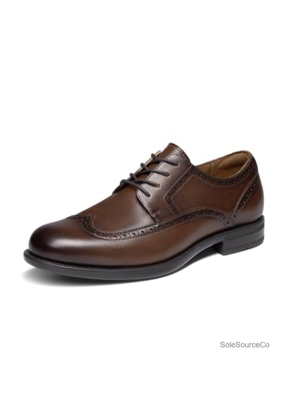 Men's Leather Wingtip Brogue Oxford Dress Shoes Business Casual